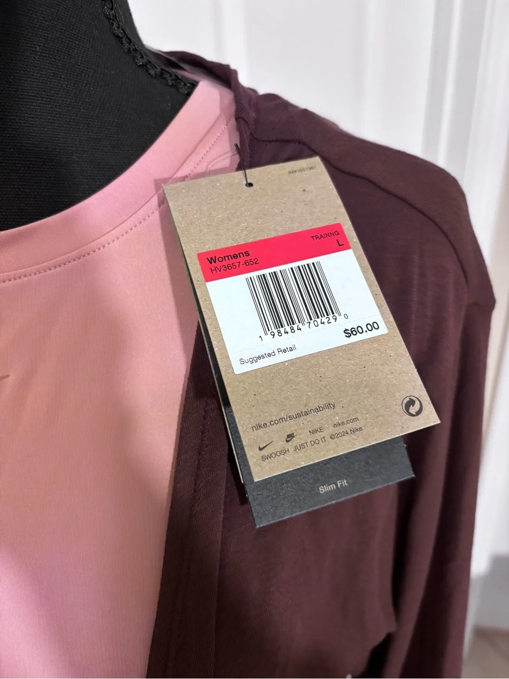 Nike Women's Deep Burgundy Ballet Wrap Top